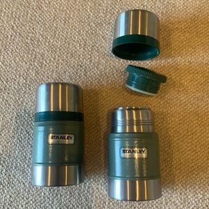 Set of two Stanley mini thermos bottles.5L/17oz